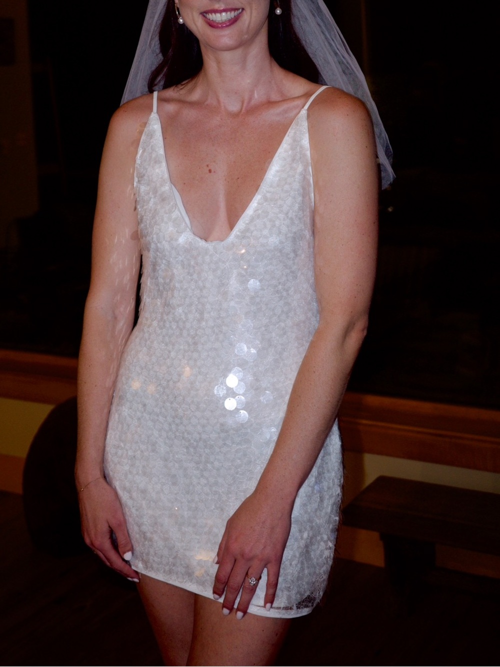 Lovers + Friends White Sequin Mini Dress - Picture 5 of 5